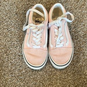 Girls pink Vans Old Skool Size 13.5